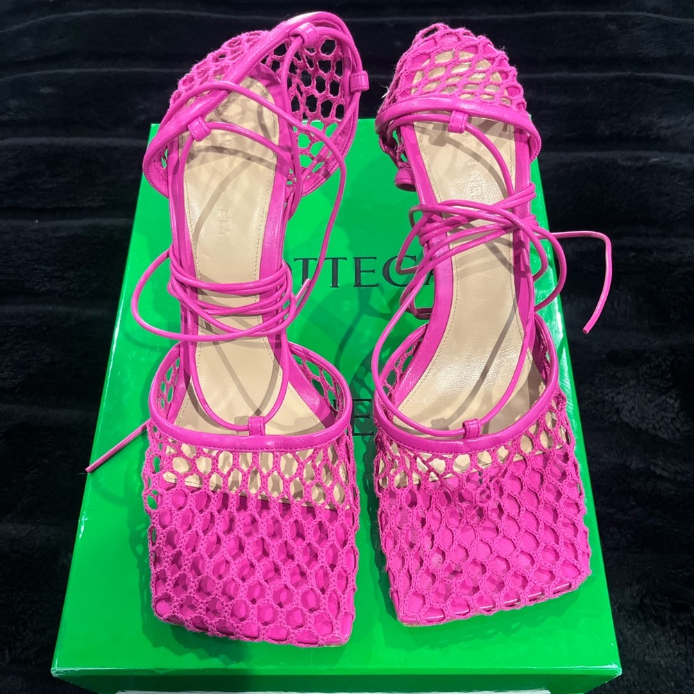 Bottega Veneta Stretch Ankle Strap Sandals